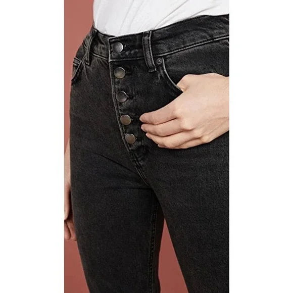 NWT REFORMATION Liza High Straight Button Fly Jean in Yuma 27 - Picture 5 of 8